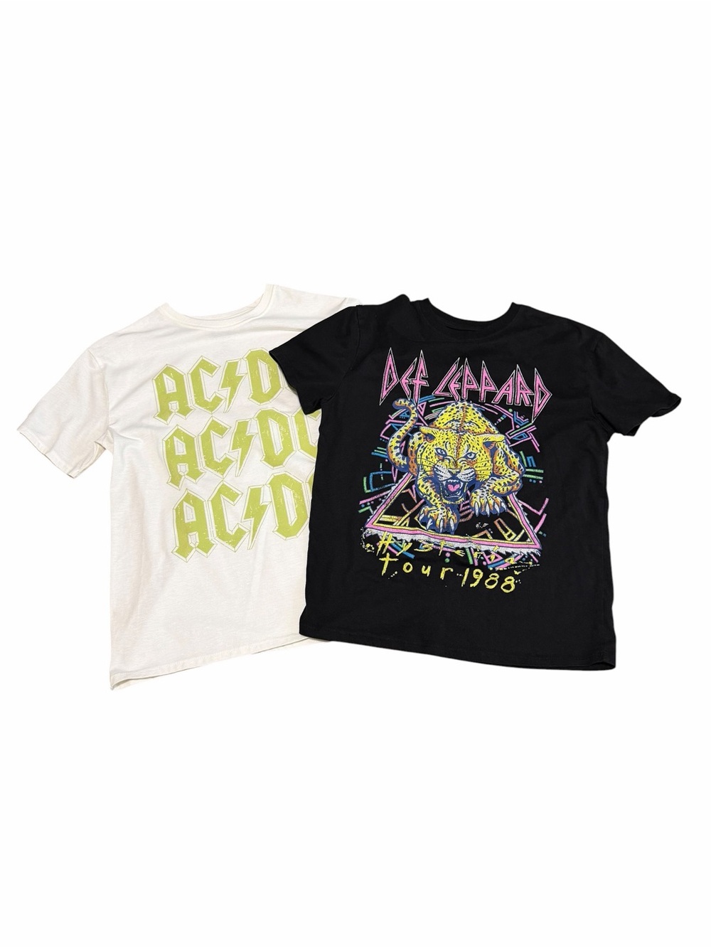 Art‎ Class (Target) Girls Rock Band Graphic Tees | AC/DC & Def Leppard | Size YL